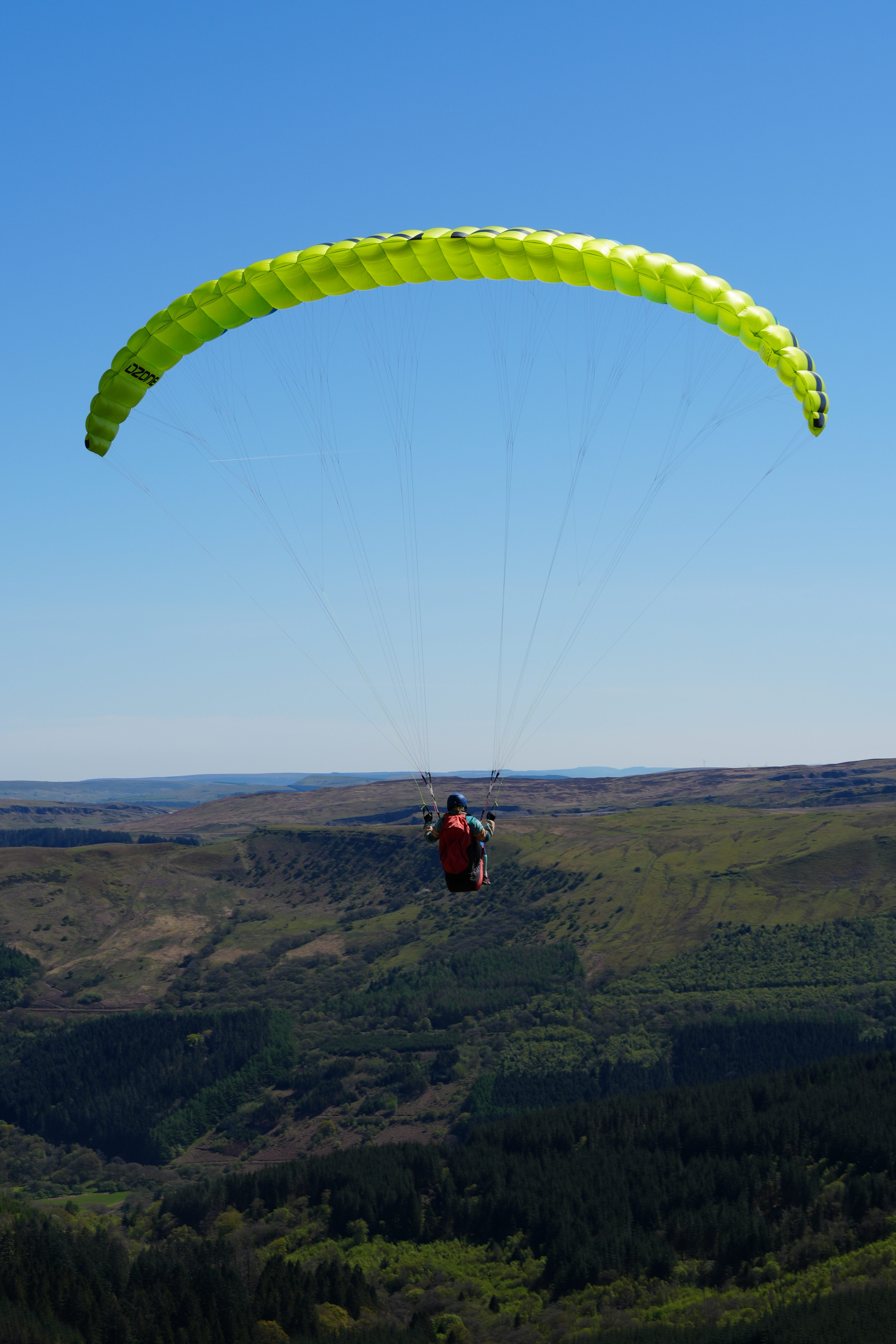Student high flight at Talybont